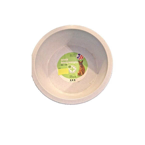 Van Ness Crock Heavyweight Dish Food Bowl for Dogs Large 52 ounces (2) - Picture 3 of 6